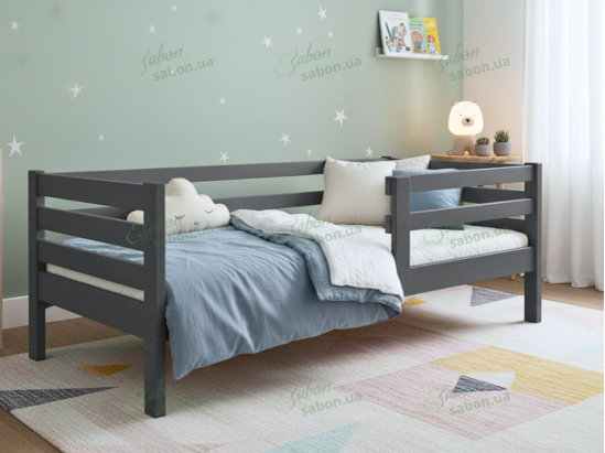 Дитяче ліжко Барні з натурального дерева 9 