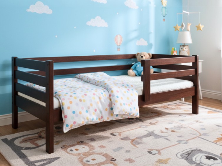 Дитяче ліжко Барні з натурального дерева 8 