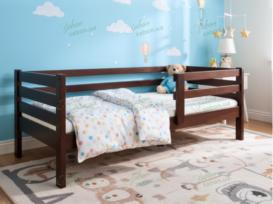 Детская кровать Барни из натурального дерева 2