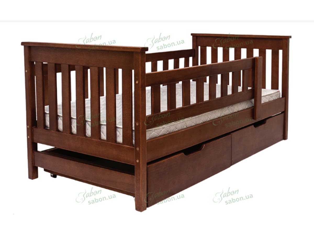 Дитяче ліжко Дюймовочка з натурального дерева