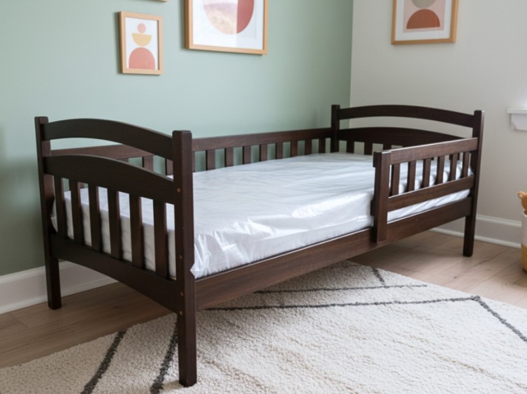 Дитяче ліжко Санні з натурального дерева 2 