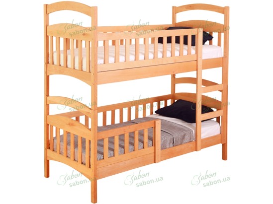 Дерев'яне двоярусне ліжко-трансформер Капітошка 2 