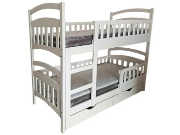 Деревянная двухъярусная кровать-трансформер Капитошка