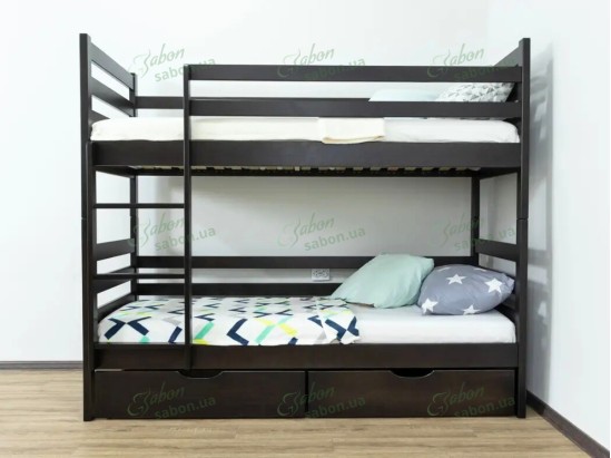 Дерев'яне двоярусне ліжко-трансформер Сонік 7 