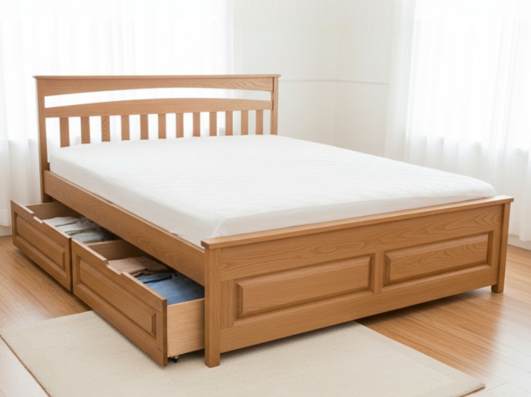 Дерев'яне ліжко Верона ясень 1