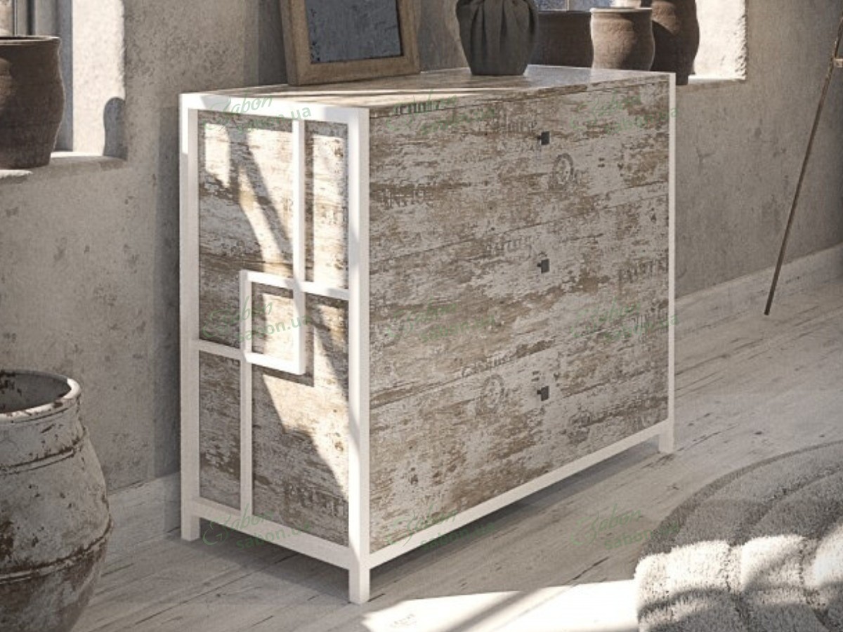 Комод Арден з натурального дерева і металу Комод Арден з натурального дерева і металу