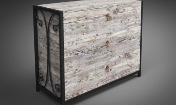 Комод Спліт з натурального дерева і металу 2