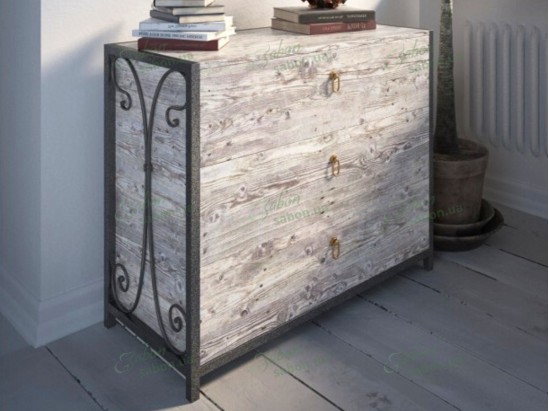 Комод Спліт з натурального дерева і металу 1