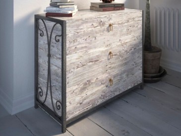 Комод Спліт з натурального дерева і металу