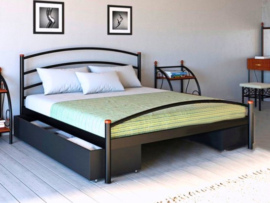 Металеве ліжко Маргарита 2