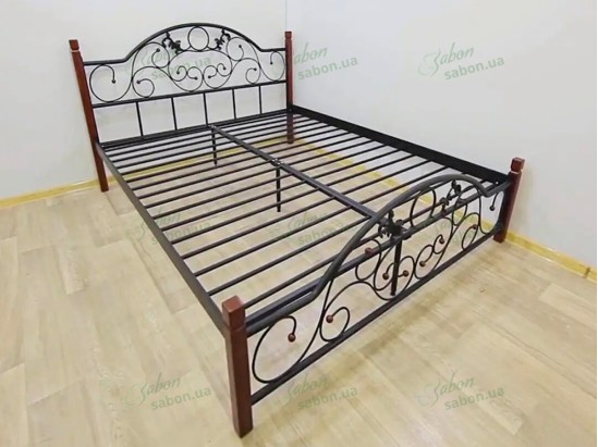 Металлическая кровать Франческа Дерево 2