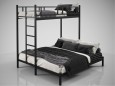 Металеве двоярусне ліжко Фулхем 3 12