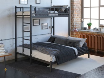 Металеве двоярусне ліжко Фулхем 3
