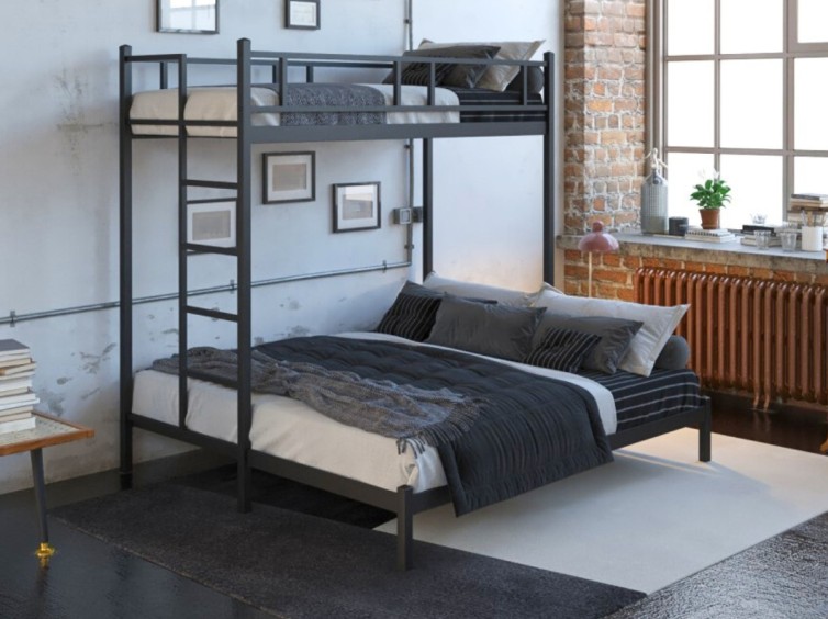 Металеве двоярусне ліжко Фулхем 3 1