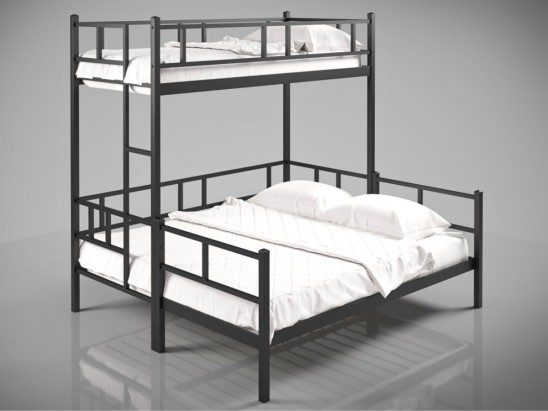 Металеве двоярусне ліжко Фулхем ЛЮКС 2