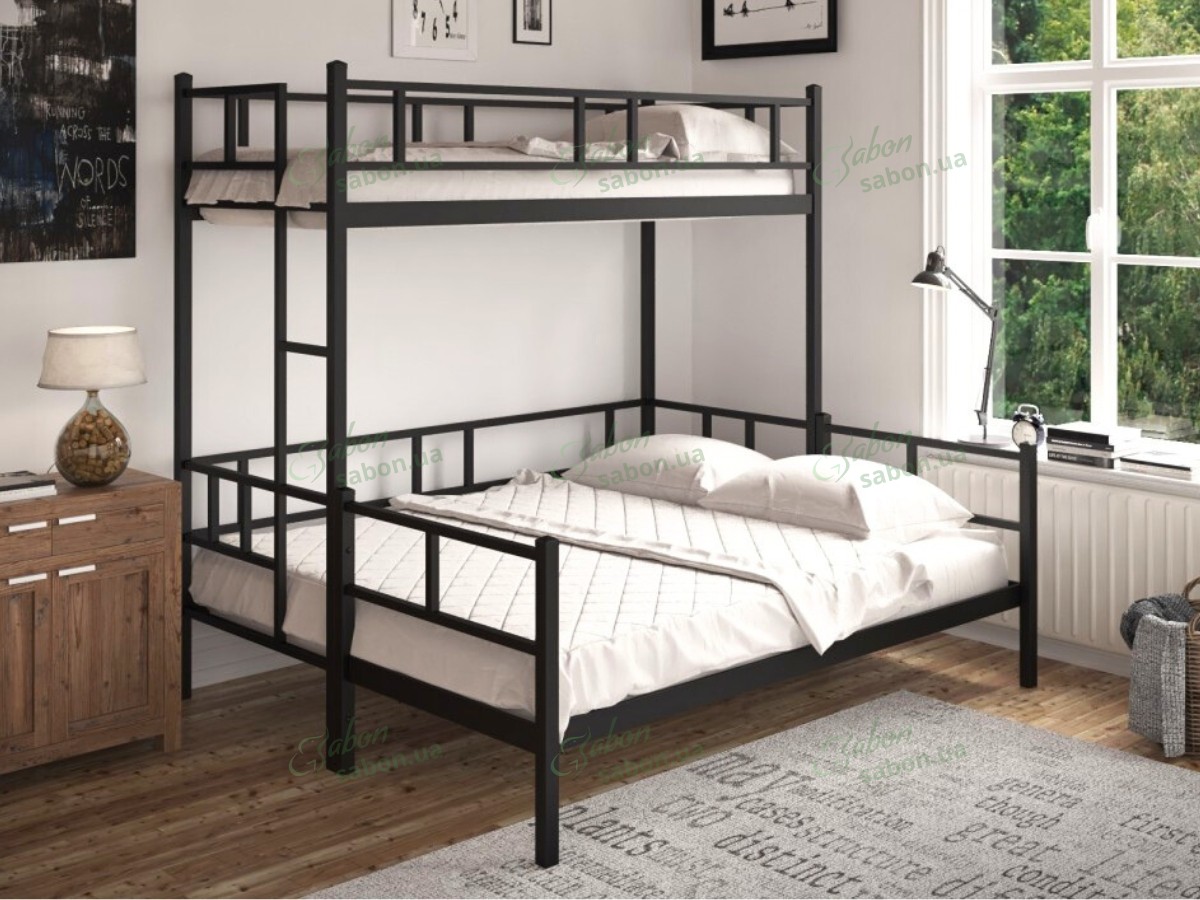 Металлическая двухъярусная кровать Фулхем ЛЮКС