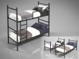 Металлическая двухъярусная кровать-трансформер Лидс 12