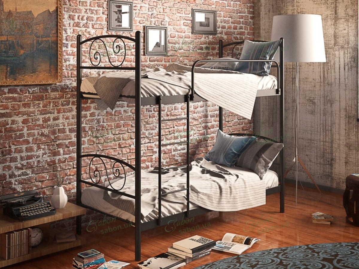 Металеве двоярусне ліжко Віола Металеве двоярусне ліжко Віола