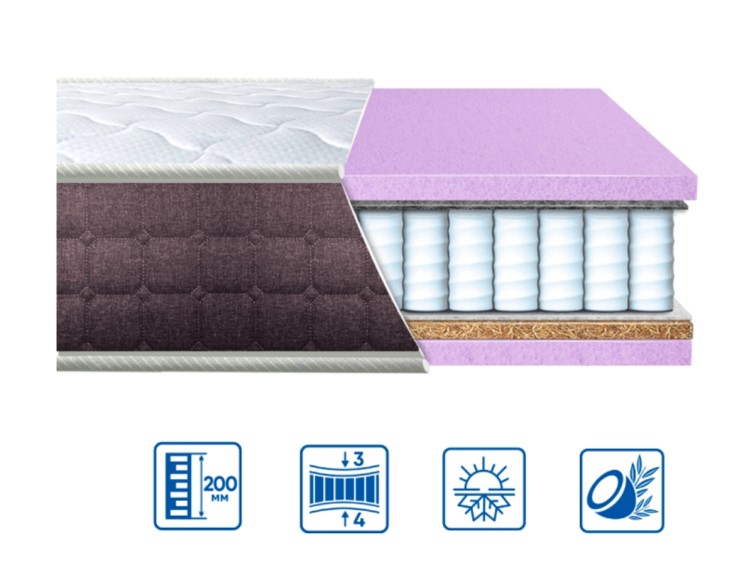 Ортопедический матрас Spring 2 в 1 4 