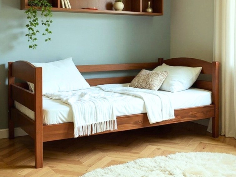 Детская кровать Хьюго ясень из натурального дерева 4 