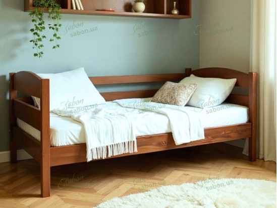Дитяче ліжко Хьюго ясень з натурального дерева 4 