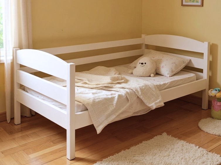 Детская кровать Хьюго ясень из натурального дерева 3 