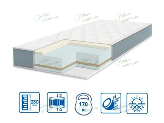 Ортопедичний матрац ELIT LATEX-COCOS 1