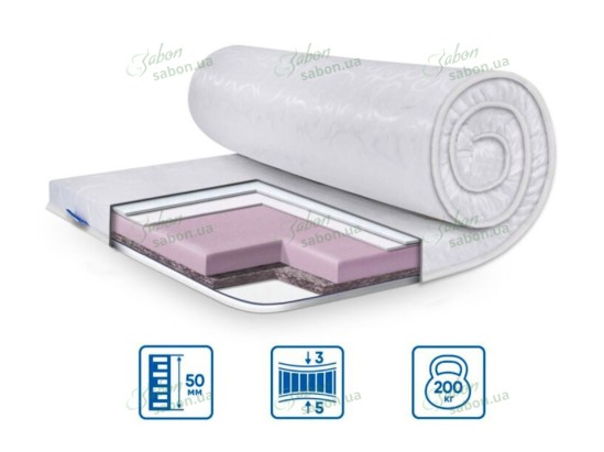 Ортопедический мини-матрас DUAL жаккард 1