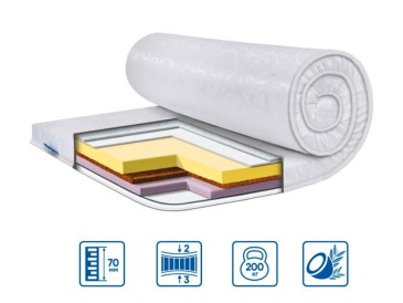 Ортопедический мини-матрас MEMORY-COCOS 3в1 жаккард