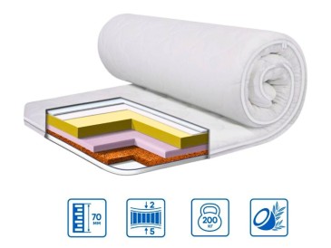 Ортопедический мини-матрас COCOS LUX трикотажний чохол