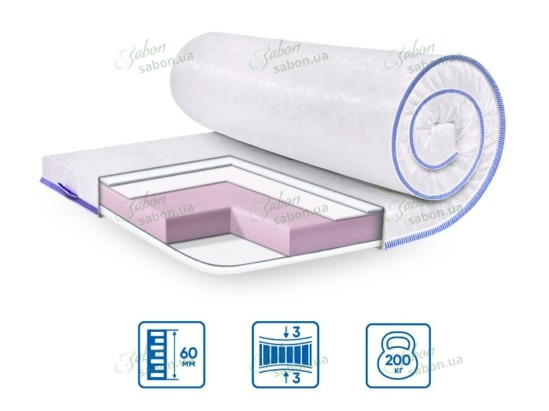 Ортопедический мини-матрас SUPER STRONG  жаккард 1