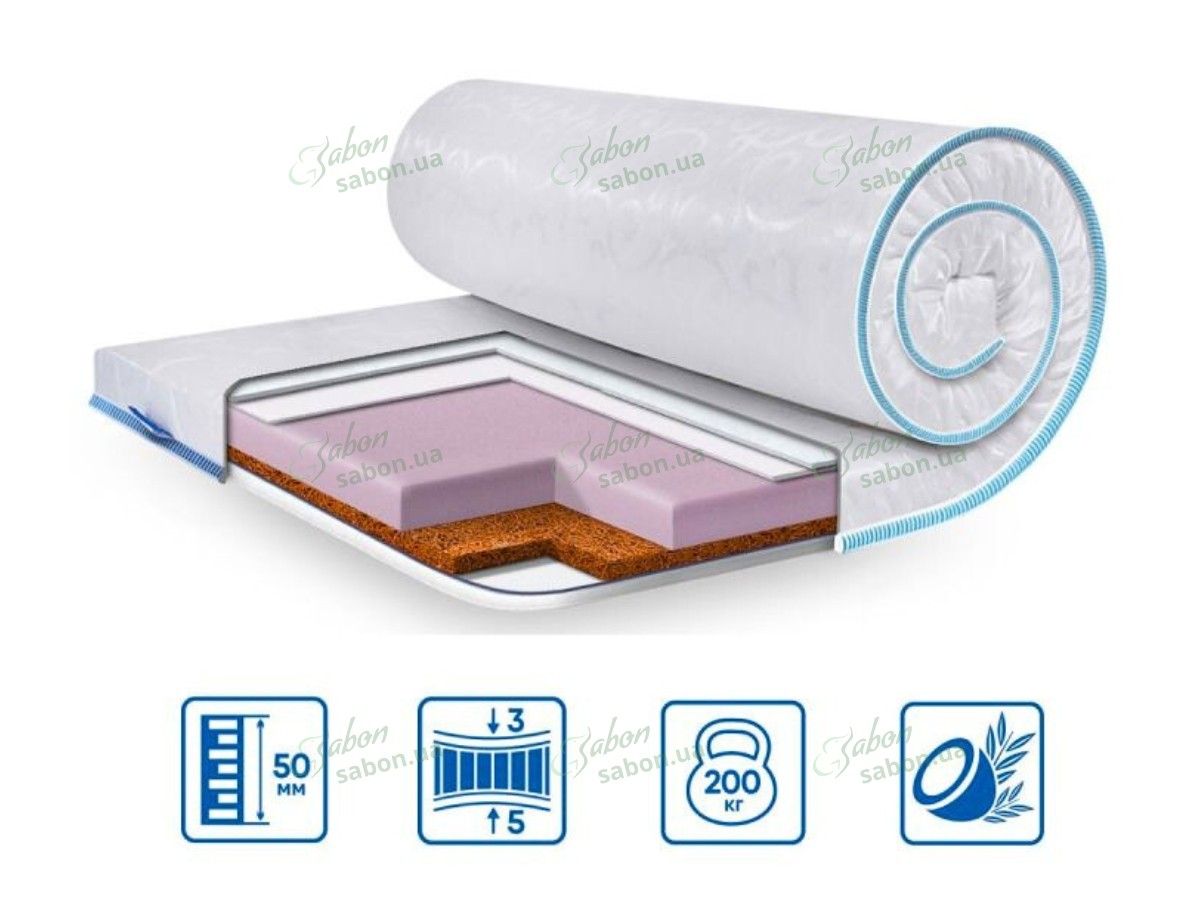 Ортопедический мини-матрас COCOS COMFORT жаккард Ортопедический мини-матрас COCOS COMFORT жаккард