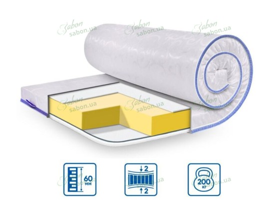 Ортопедичний міні-матрац BIG-MEMORY жаккард 1