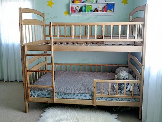 Дерев'яне двоярусне ліжко-трансформер Каріна 3