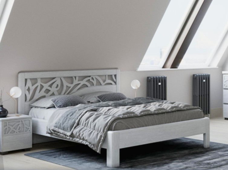 Деревянная кровать Италия 1