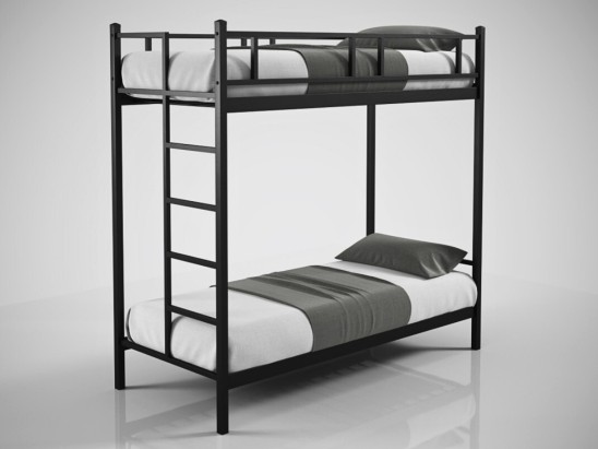 Металеве двоярусне ліжко Фулхем 2