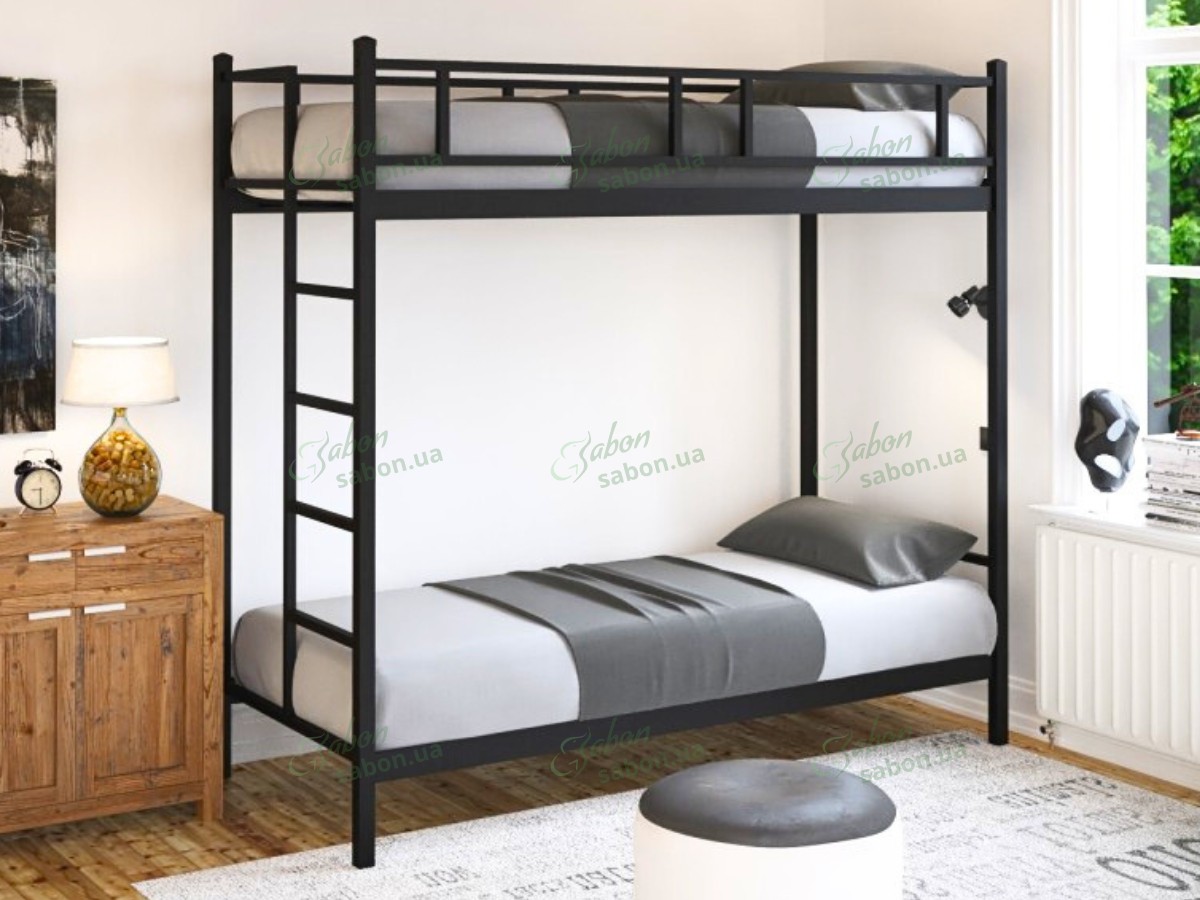 Металлическая двухъярусная кровать Фулхэм Металлическая двухъярусная кровать Фулхэм