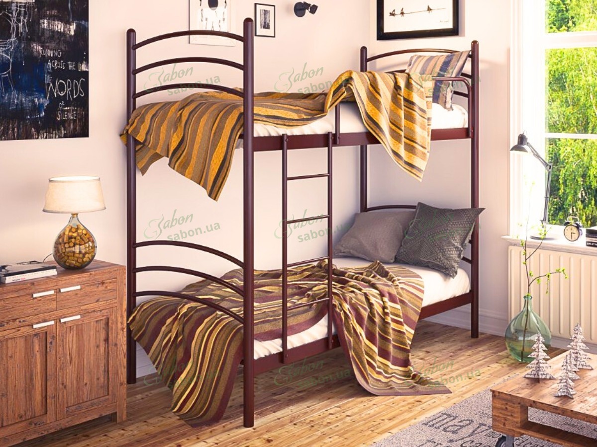 Металеве двоярусне ліжко-трансформер Маранта