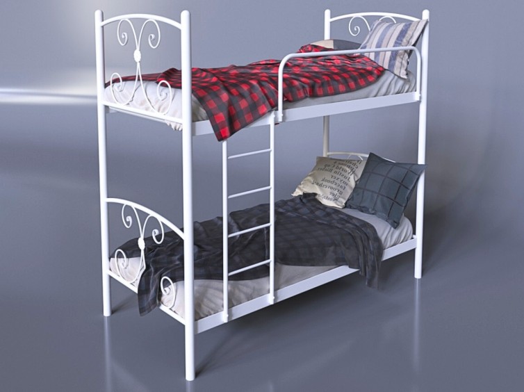 Металлическая двухъярусная кровать Жасмин 2 