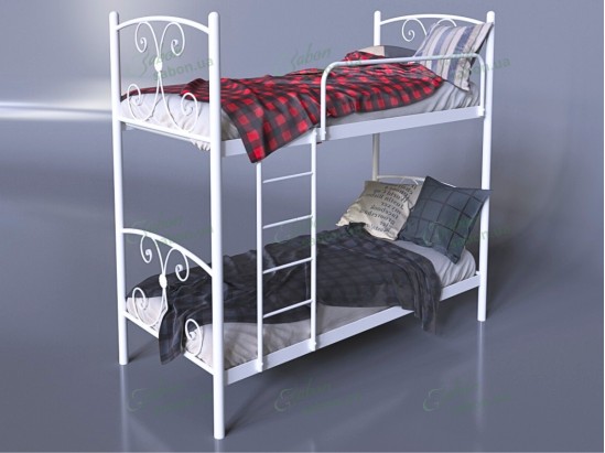 Металлическая двухъярусная кровать Жасмин 2 