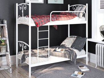Металлическая двухъярусная кровать Жасмин