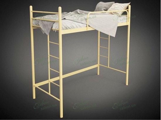 Металлическая двухъярусная кровать-чердак Эдельвейс 2