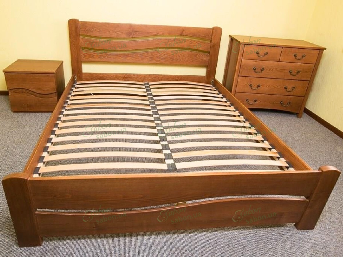 Деревянная кровать Волна 3 ясень