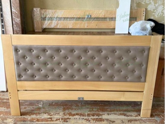 Підліткове ліжко Модерн БУК з м'яким узголів'ям ґудзики міні 2