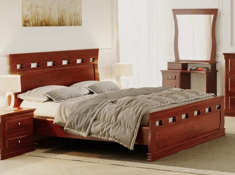 Дерев'яне ліжко Ладья 2 