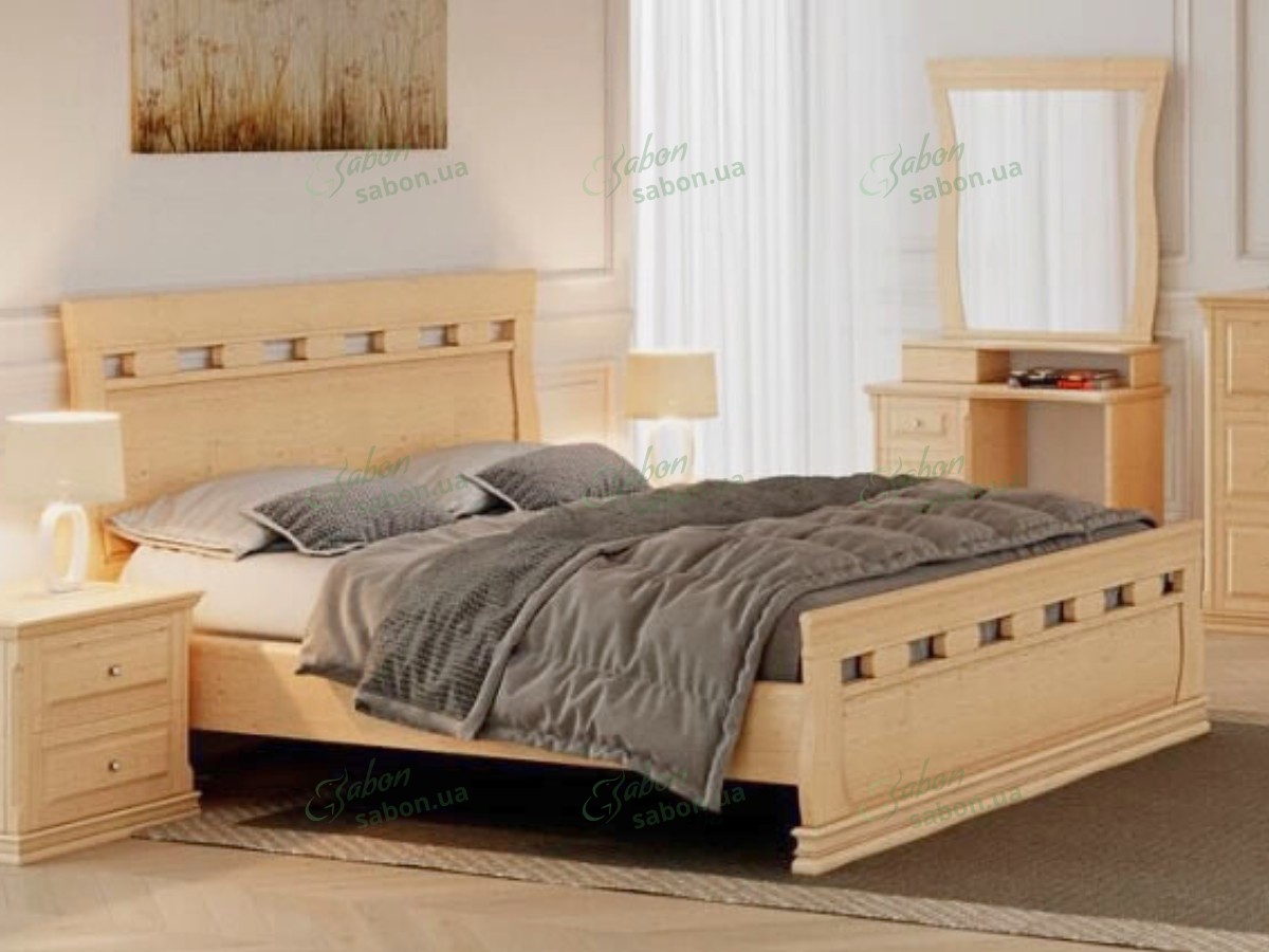 Деревянная кровать Ладья