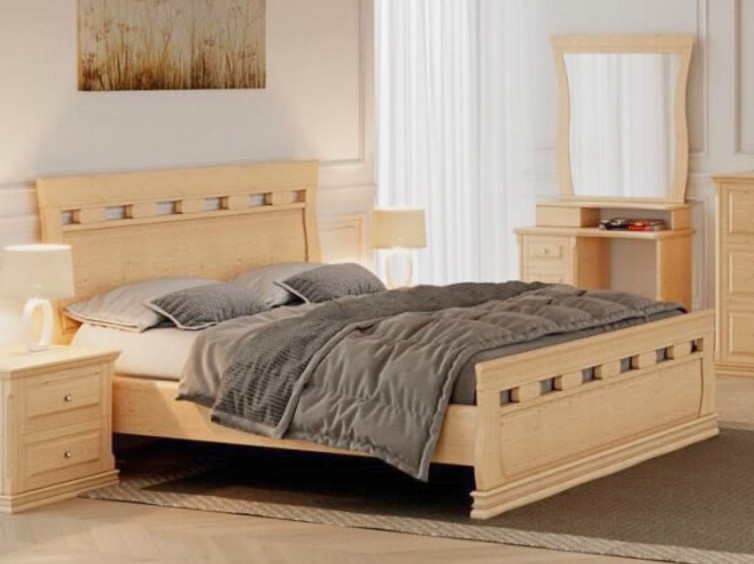 Деревянная кровать Ладья 1