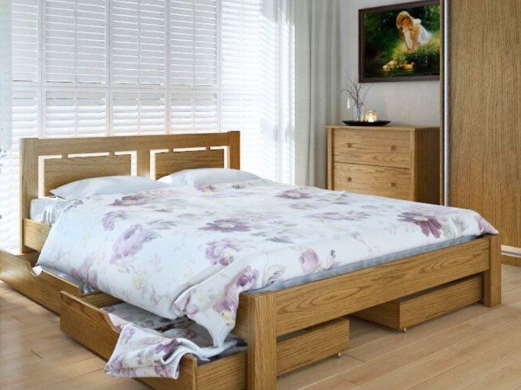 Дерев'яне ліжко Пальміра 2 