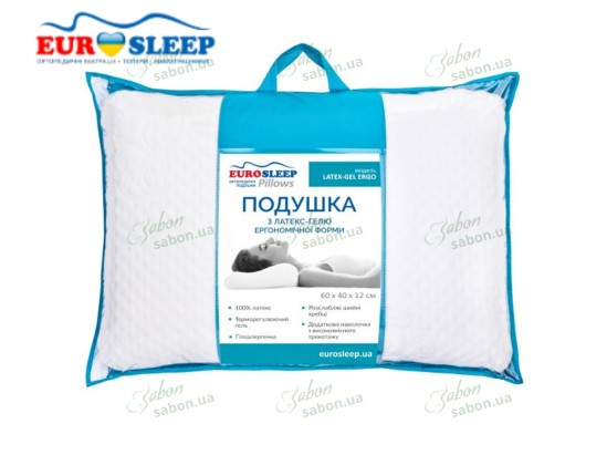 Подушка ортопедична LATEX-GEL-ERGO 2 