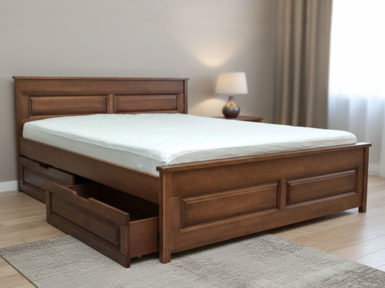 Деревянная кровать Венеция ольха 2 